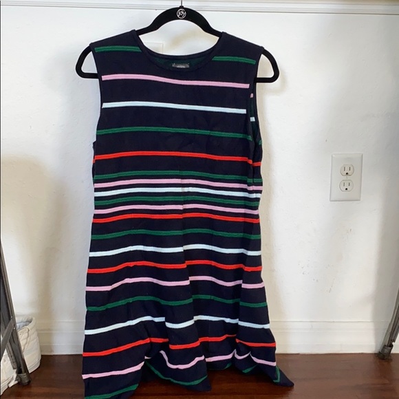 Vince Camuto Navy Striped Dress NEW - No Tags PXL - Picture 2 of 3